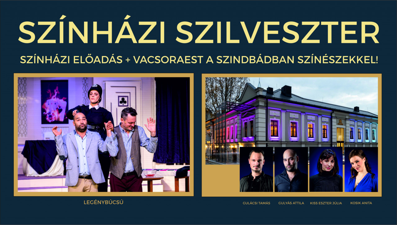 Szilveszterkor a Móricz Zsigmond Színházban és a Szindbád Bisztróban is izgalmas programokkal várjuk Nézőinket!