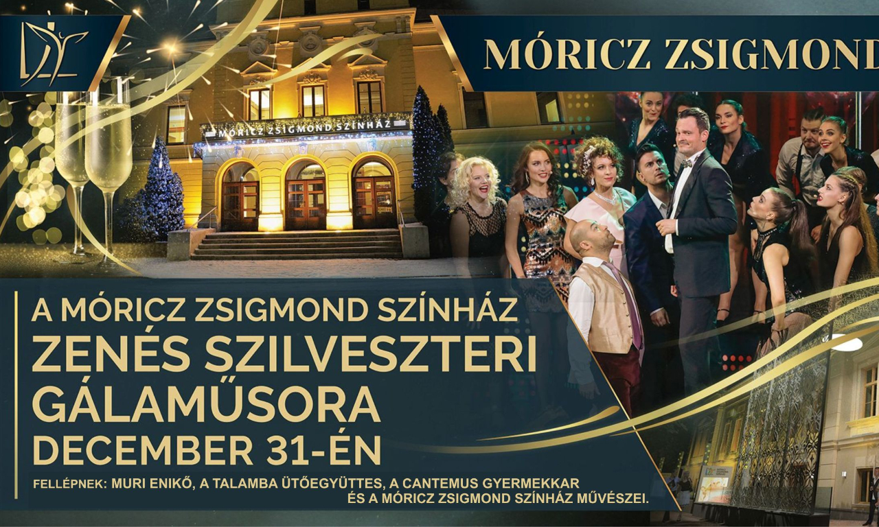 Idén először Zenés Szilveszteri Gálával is várja közönségét a Móricz Zsigmond Színház!