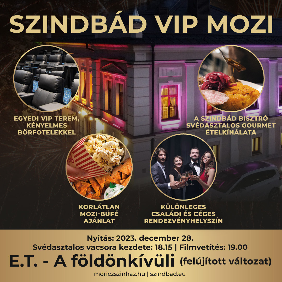 Nyíregyháza első VIP mozija nyit december 28-án a Szindbádban!